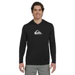 Quiksilver Erkek Mayo Normal Kesim UPF 50 Güneş Tişörtü Kapüşonlu Rash Guard Gömlek (S-XXL)