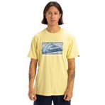 Quiksilver Erkek Retro Fade SS Tişört (1'li Paket), Popcorn, S