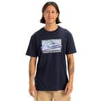Quiksilver Erkek Retro Fade SS Tişört, Koyu lacivert., S