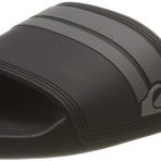 Quiksilver Erkek Rivi Slider for Men Peeptoe sandalet, Siyah Siyah Gri Xkks, 41 EU