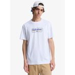 Quiksilver EV STARTING GRI Beyaz Bisiklet Normal Baskılı Erkek T-Shirt
