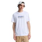 Quiksilver EV STARTING GRI Bisiklet Baskılı T-Shirt, S, 5003368662, Beyaz, Erkek