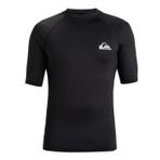 Quiksilver Everyday - kısa kollu sörf tişörtü, UPF 50, erkekler için, siyah