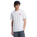 Quiksilver EVO ORIGINAL BS Bisiklet Baskılı T-Shirt, M, 5003368629, Beyaz, Erkek