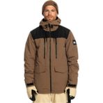 Quiksilver Fairbanks Erkek Kahverengi Snowboard Ceketi - M