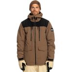 Quiksilver Fairbanks Erkek Kahverengi Snowboard Ceketi
