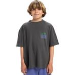 Quiksilver Gh Qs World Force Yth Erkek Çocuk Tişört - Gri - 14 Yaş
