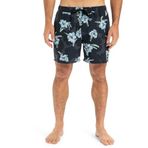 Quiksilver Günlük Düz Volley 15 Board Şort, Small, EQYJV04121-kvj7, Arka Bahçe Siyah - Kvj7, Erkek