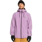 Quiksilver High In The Hood Unisex XL Mor Snowboard Ceketi Su Geçirmez ve Nefes Alabilir