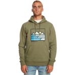 Quiksilver Landscape Lines Hoodie Yeşil Erkek Sweatshirt