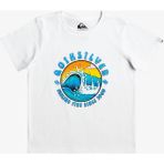 Quiksilver Lighttunnel K Erkek Çocuk Renkli Tişört - Beyaz - 6 Yaş
