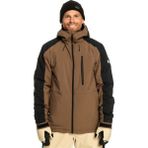 Quiksilver Mission Block Jk Erkek Kahverengi Snowboard Ceketi