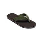 Quiksilver Molokai Layback erkek sandaleti, Kahverengi Kahverengi Yeşil, 40 EU