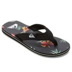 Quiksilver Molokai Layback II Siyah Turuncu Yeşil Erkek Sandalet