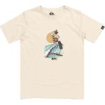 Quiksilver Neverending Surf Youth Erkek Çocuk Bej Tişört - Krem - 16 Yaş