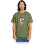 Quiksilver One Last Surf Erkek Yeşil Tişört - M