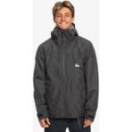 Quiksilver Over Cast Gore Tex Jk Erkek Mont - XS - Koyu Gri