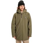 Quiksilver Overcast 3K Parka Mont, S, EQYJK04203, Yeşil, Erkek