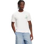 Quiksilver Palm Lines Erkek Beyaz Tişört - XS