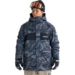 Quiksilver Quıksılver Mıssıon Prınted Block Jk Erkek Anthracite - Plaid_1 Snowboard Ceketi GQYTJ03000-6456 - Antrasit