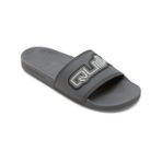 Quiksilver Rivi Wordmark Slide II erkek sandaleti, Gri 1, 45 EU