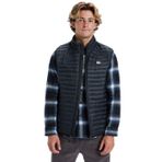Quiksilver Scaly kolsuz erkek montu, Siyah, XL