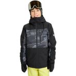 Quiksilver Side Block 4-16 Yaş Çocuk Kayak/Snowboard Montu-EQBTJ03220 Anthracite - Plaid_1