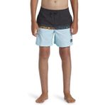 Quiksilver Siyah - Mavi Erkek Çocuk Şort Mayo AQBJV03051-12814-EVRYDY WRDBLCK VLY, 14 Yaş, 5003150782