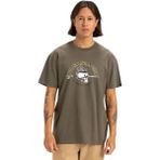 Quiksilver Skull Lines Erkek Yeşil Tişört - Haki - 2XL