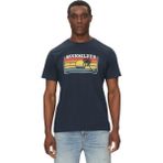 Quiksilver Sun Faded Erkek Mavi Tişört - Lacivert