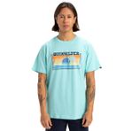 Quiksilver Sun Faded SS erkek tişörtü, Aqua Sky, L