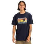 Quiksilver Sun Faded SS erkek tişörtü, Koyu lacivert., XS