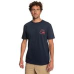 Quiksilver Theoriginaltee Tees Lacivert T-Shirt, M, EQYZT07239, BYJ0 NAVY BLAZER, Erkek