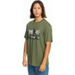 Quiksilver Tropical Rainbow Erkek Yeşil Tişört