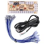 Quimat Nullverzoegerung Arcade USB Kodlayıcı Quimat PC için Joystick adı Jamma ve diğer PC Kaempfen oyunları QR05-UK