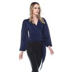 Quincey Anvelop Bluz, 44, BDM2441, Lacivert, Kadın