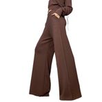 Quincey Bol Paça Cepli Modal Kumaş Pantolon, 38, DPM4086, Kahve, Kadın