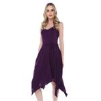 Quincey EB2606 Mor Asimetrik Elbise