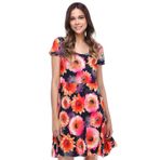Quincey EB2627 Desenli çiçekli Elbise