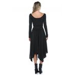 Quincey EB2674 Antrasit Asimetrik Elbise
