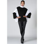 Quincey Triko Tunik - 50 - Siyah - Gri