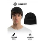 Qulothes Extra Kalın Termal Polar Soğuk Geçirmez Bere Unisex Pamuklu Kışlık Şapka