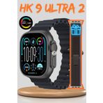 QÜMÜŞ HK 10 Ultra 49mm Akıllı Saat Watch 9 Ultra 2 Serisi Amoled Ekranlı Kadın Erkek Kol Saati Çift Kayış