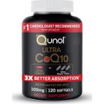 Qunol COQ10 100MG 120 Softgels, Ultra COQ10 100MG, 3x Better Absorption, Antioxidant For Heart Health Energy Production, Coenzyme Q10 Vitamins And. - Aromasız
