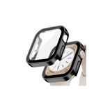 Quse Apple Watch 45mm Suya Dayanıklı Kasa + Ekran Koruyucu Kılıf – Siyah – Series 7-8-9 ile Uyumlu