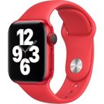 Quse Apple Watch Series SE/11/10/9/8/7/6/5/4/3 42mm-41mm-40mm-38mm Uyumlu M/l Spor Silikon Kordon Kırmızı - M/L (Medium/Large)