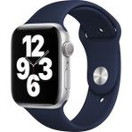 Quse Apple Watch Series SE/11/10/9/8/7/6/5/4/3 42mm-41mm-40mm-38mm Uyumlu M/l Spor Silikon Kordon Lacivert - M/L (Medium/Large)