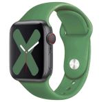Quse Apple Watch Series SE/11/10/9/8/7/6/5/4/3 46mm-45mm-44mm Uyumlu M/L Spor Silikon Kordon Çam Yeşili - M/L (Medium/Large)
