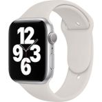 Quse Apple Watch Series SE/11/10/9/8/7/6/5/4/3 46mm-45mm-44mm Uyumlu M/L Spor Silikon Kordon Yıldız Işığı - M/L (Medium/Large) - Starlight