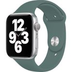 Quse Apple Watch Series SE/11/10/9/8/7/6/5/4/3 46mm-45mm-44mm Uyumlu S/M Spor Silikon Kordon Haki Yeşili - S/M (Small /Medium)
